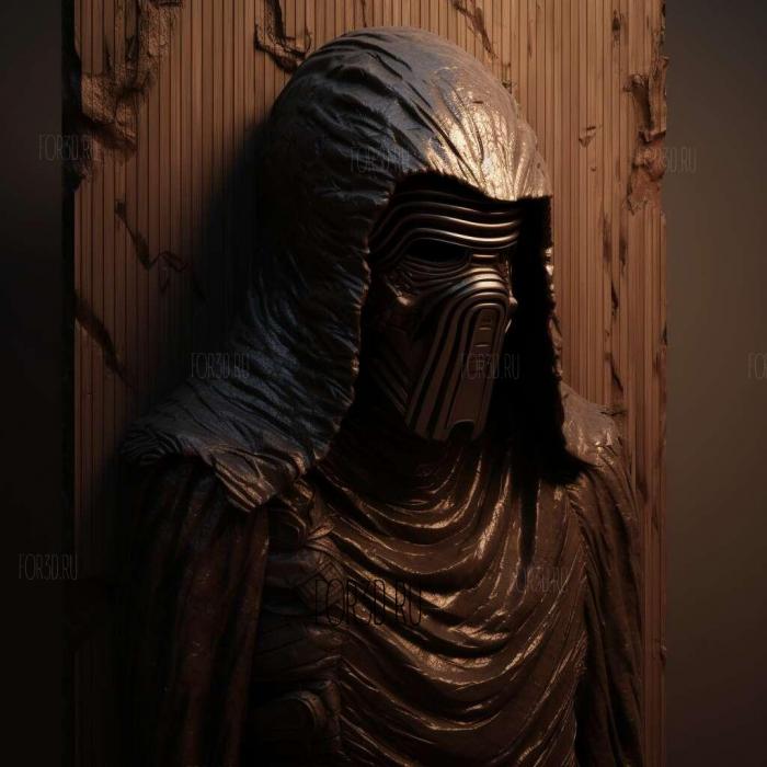 Kylo Ren 2 stl model for CNC